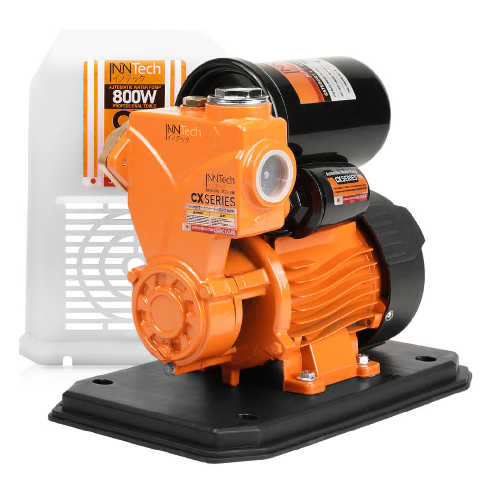 ปั๊มน้ำอัตโนมัติ INNTECH รุ่น ITCX-180 CX SERIES 800W ฝาครอบสีขาว_0